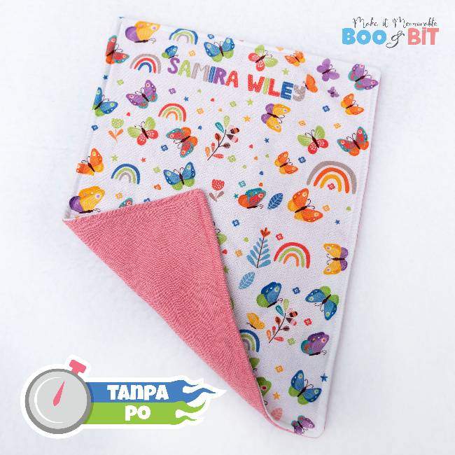 boo and bit Butterfly Blanket