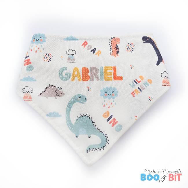 boo and bit Dino Bibs