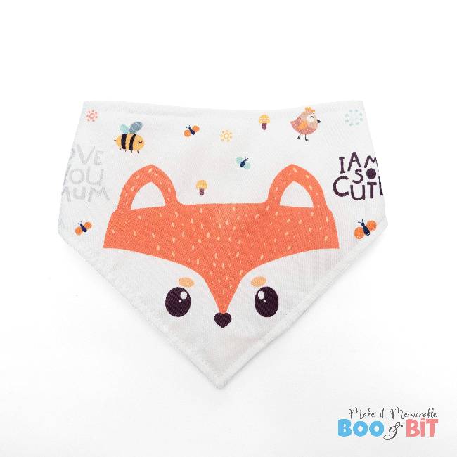 boo and bit Fox Bibs