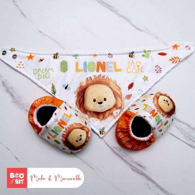 boo and bit Lion Bibs