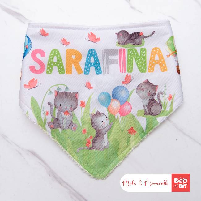 boo and bit Kitten bibs